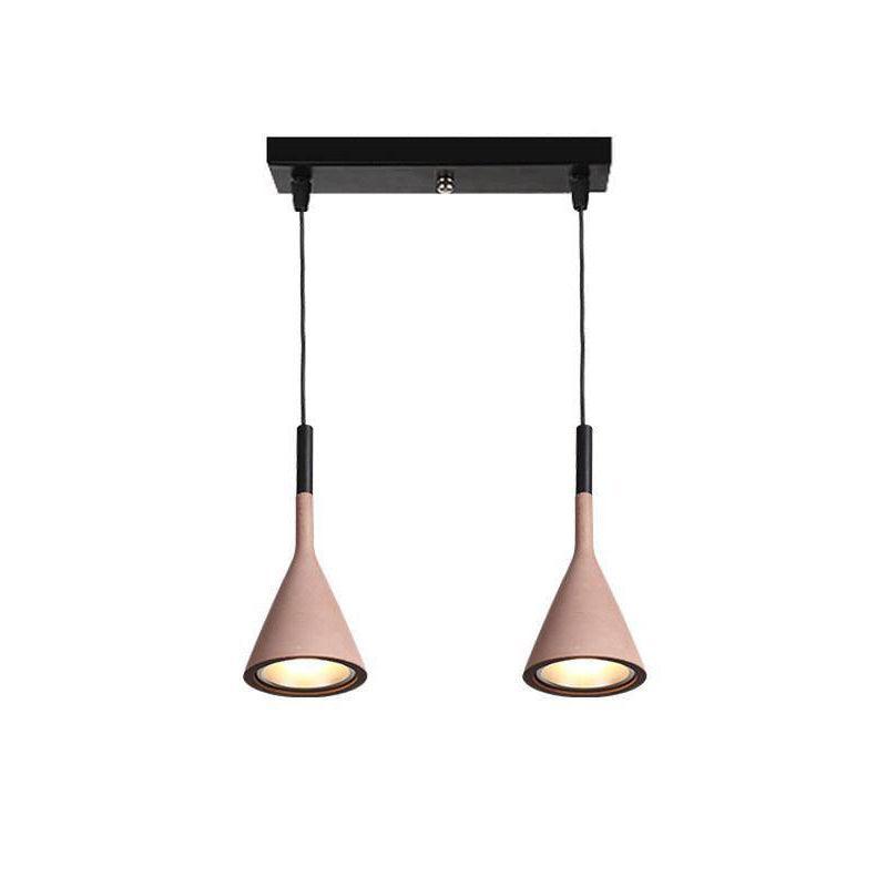 Solara Lampe suspendue conique en béton industrielle - Neutralighting