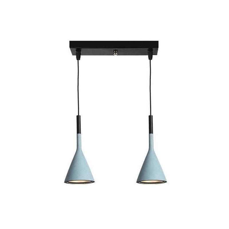 Solara Lampe suspendue conique en béton industrielle - Neutralighting