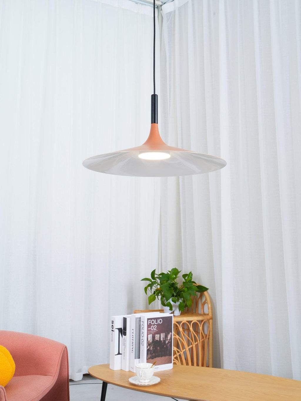 Lustra Suspension Lampe Disque Plat en Aluminium - Neutralighting