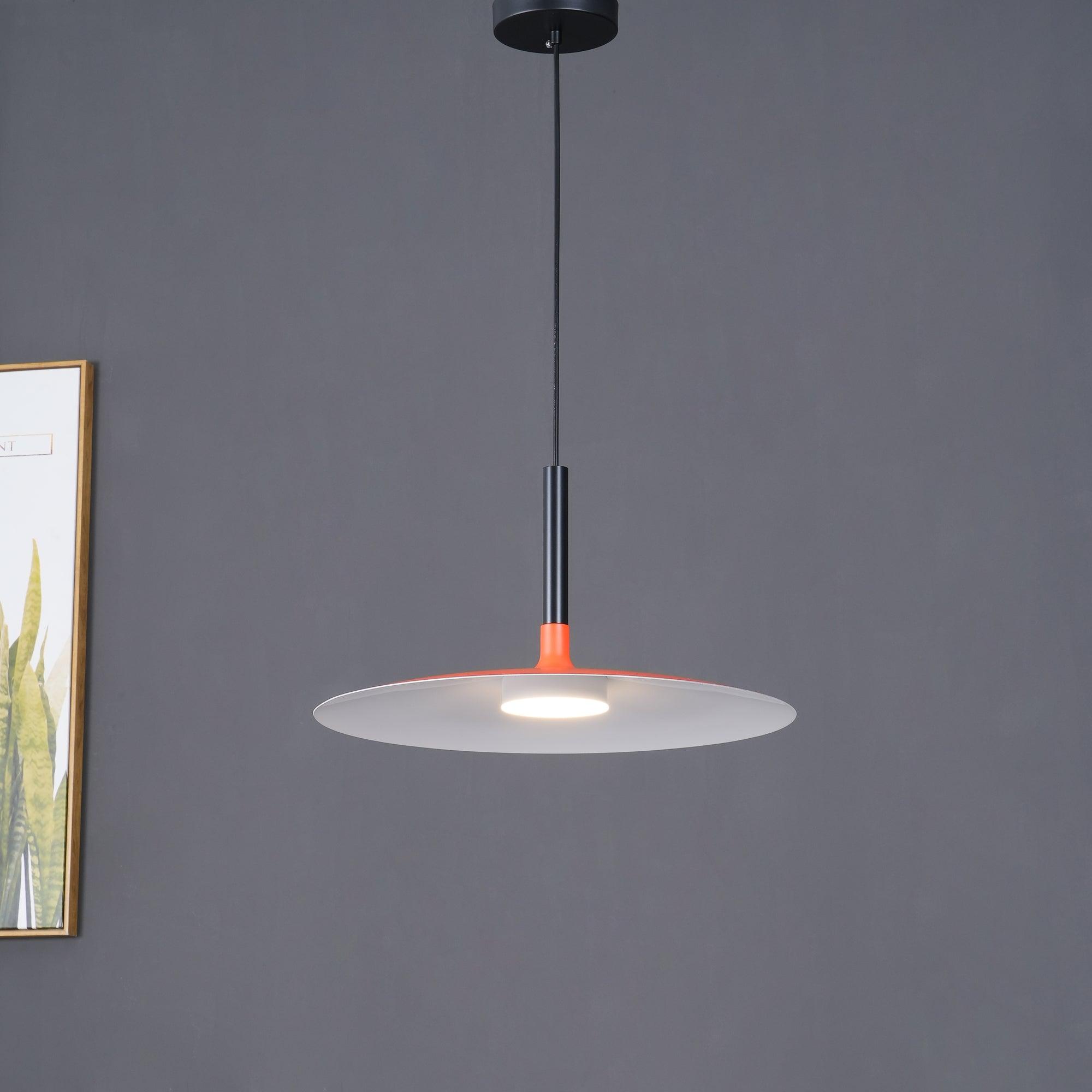 Lustra Suspension Lampe Disque Plat en Aluminium - Neutralighting