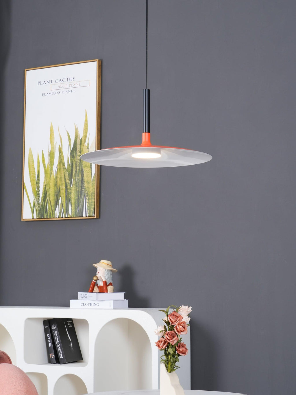 Lustra Suspension Lampe Disque Plat en Aluminium - Neutralighting