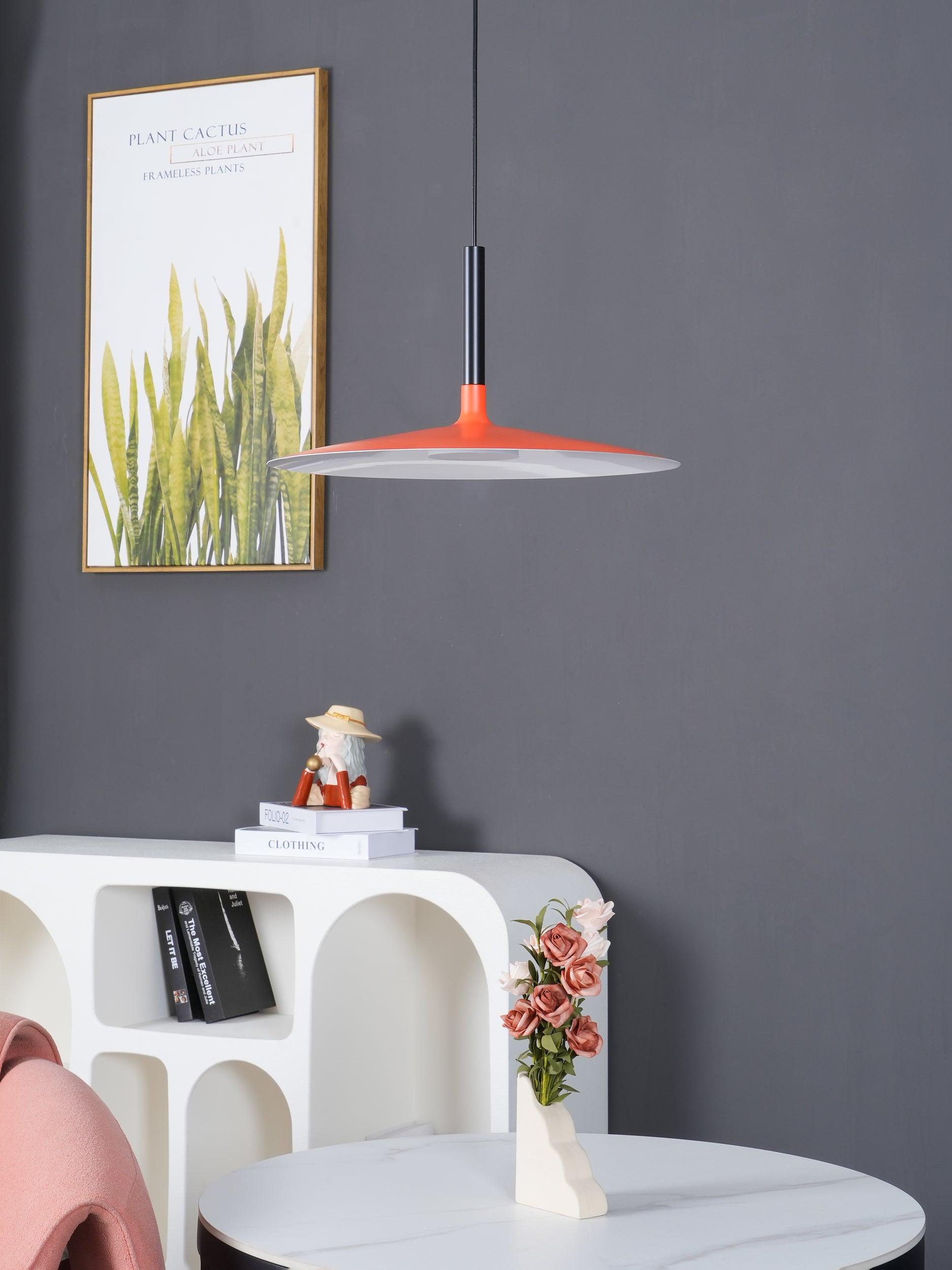 Lustra Suspension Lampe Disque Plat en Aluminium - Neutralighting