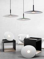 Lustra Suspension Lampe Disque Plat en Aluminium - Neutralighting