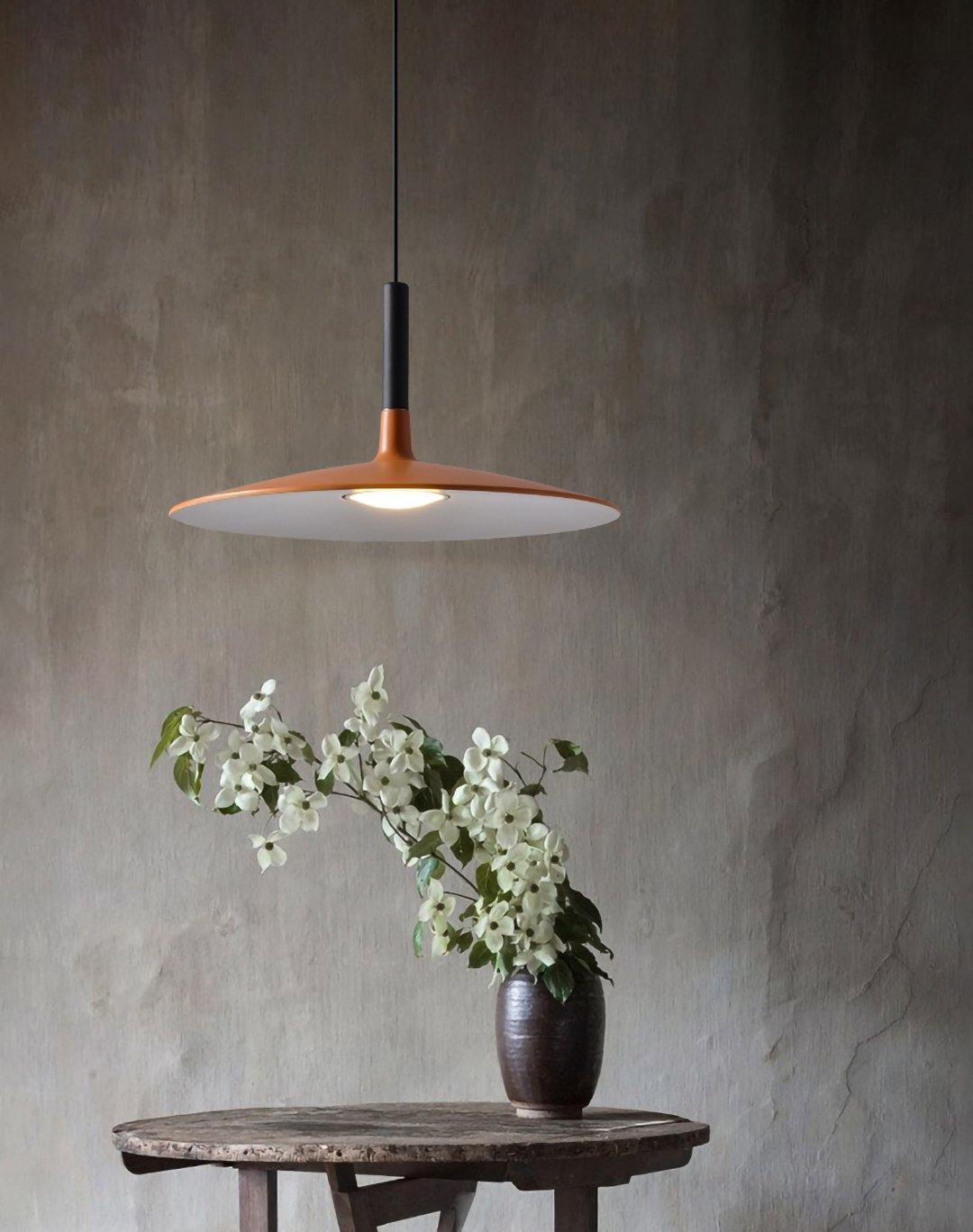 Lustra Suspension Lampe Disque Plat en Aluminium - Neutralighting
