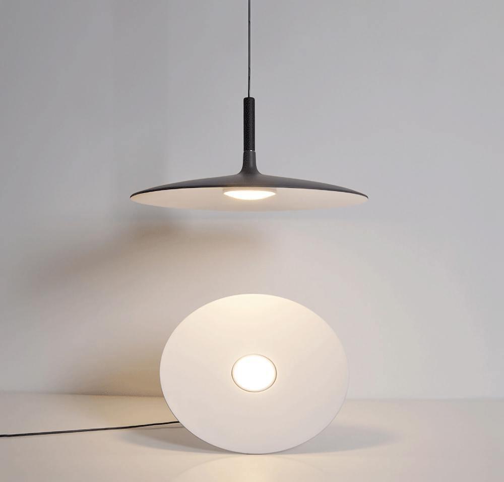 Lustra Suspension Lampe Disque Plat en Aluminium - Neutralighting