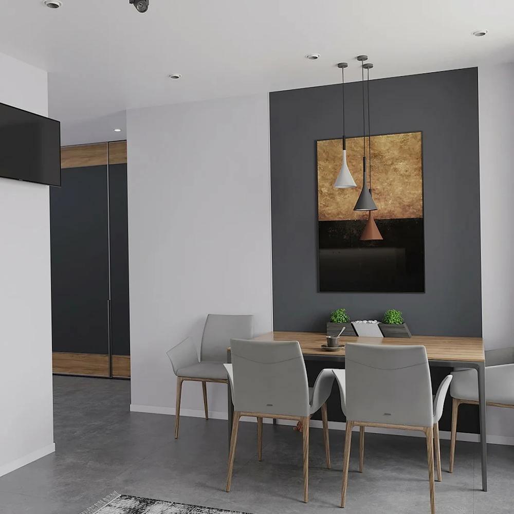 Solara Lampe suspendue conique en béton industrielle - Neutralighting