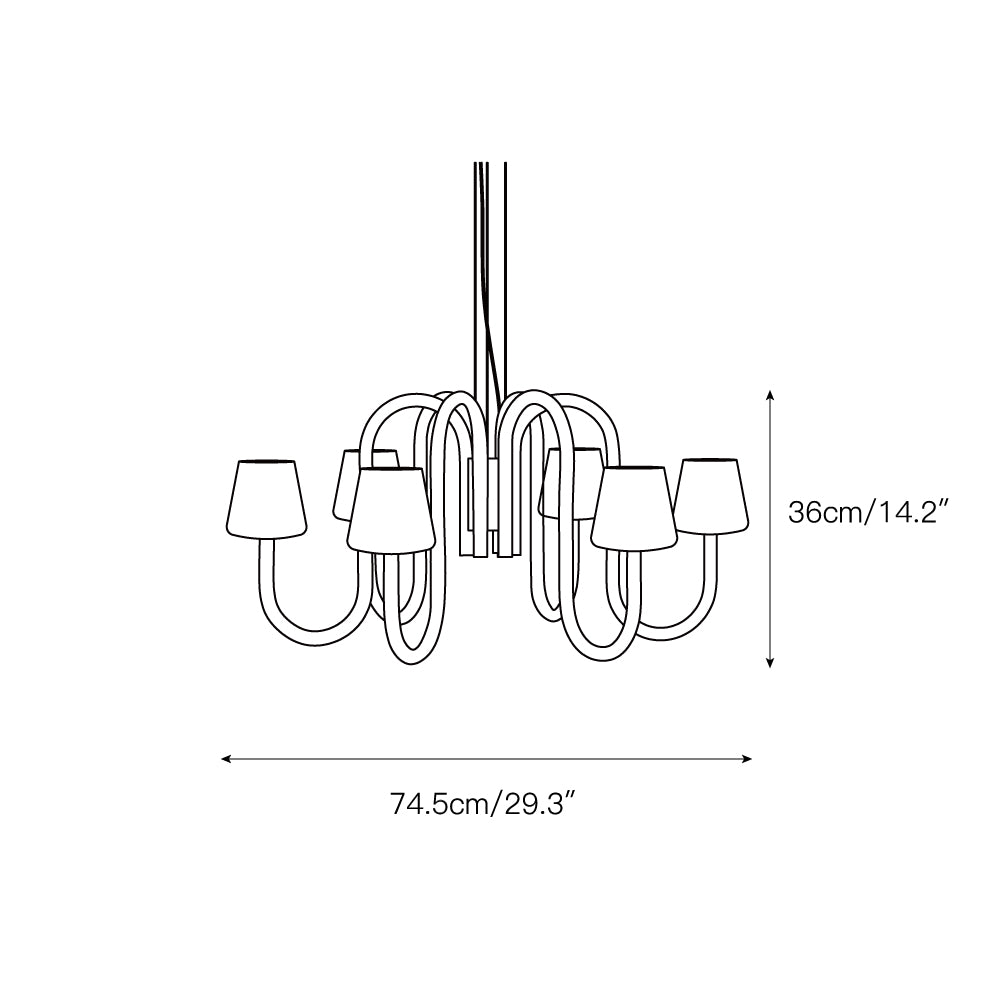 Ostruvyn Lustre Moderne En Verre De Qualité Supérieure - Neutralighting