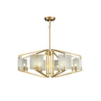 Plotuvys Chandelier Laiton Albâtre Luxe Postmoderne - Neutralighting