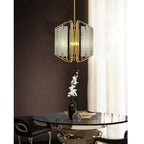 Plotuvys Chandelier Laiton Albâtre Luxe Postmoderne - Neutralighting