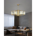 Plotuvys Chandelier Laiton Albâtre Luxe Postmoderne - Neutralighting