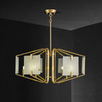 Plotuvys Chandelier Laiton Albâtre Luxe Postmoderne - Neutralighting