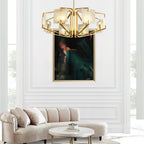 Plotuvys Chandelier Laiton Albâtre Luxe Postmoderne - Neutralighting