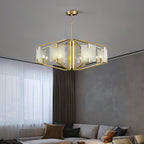 Plotuvys Chandelier Laiton Albâtre Luxe Postmoderne - Neutralighting