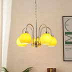 Lustra Chandelier Boules en Verre Jaune - Neutralighting