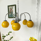 Lustra Chandelier Boules en Verre Jaune - Neutralighting