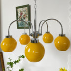 Lustra Chandelier Boules en Verre Jaune - Neutralighting