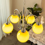 Lustra Chandelier Boules en Verre Jaune - Neutralighting
