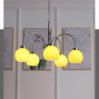 Lustra Chandelier Boules en Verre Jaune - Neutralighting