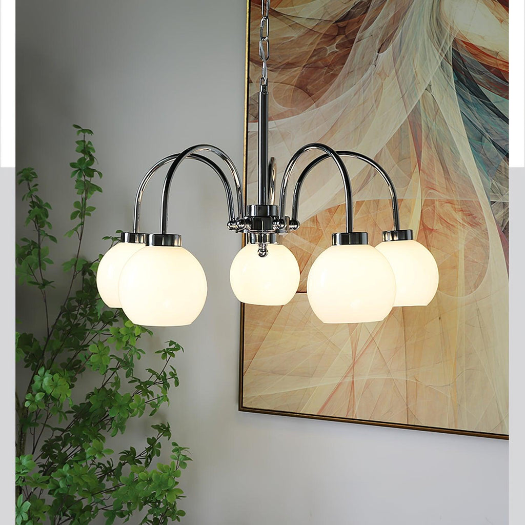 Lustra Chandelier Boules en Verre Jaune - Neutralighting