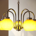 Lustra Chandelier Boules en Verre Jaune - Neutralighting