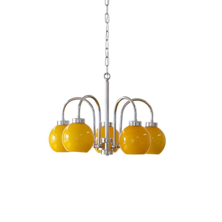 Lustra Chandelier Boules en Verre Jaune - Neutralighting