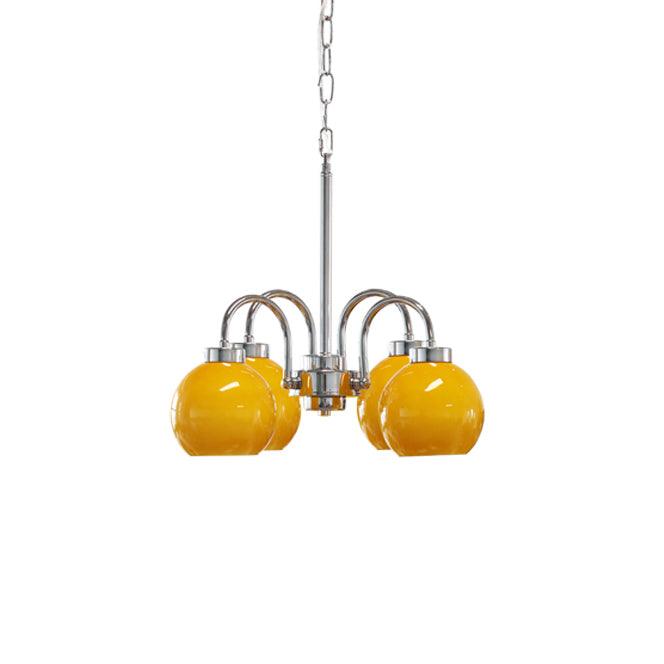 Lustra Chandelier Boules en Verre Jaune - Neutralighting