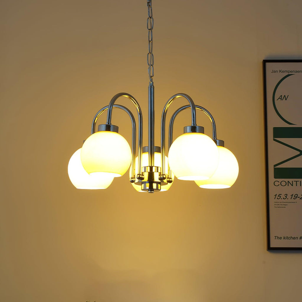 Lustra Chandelier Boules en Verre Jaune - Neutralighting