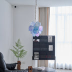 Aurora Chandelier Verre Murano Bleu Aqua - Neutralighting