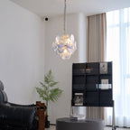 Aurora Chandelier Verre Murano Bleu Aqua - Neutralighting