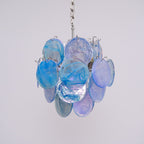 Aurora Chandelier Verre Murano Bleu Aqua - Neutralighting