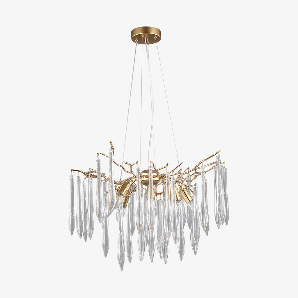 Lustra Chandelier Branches Cristal Suspension Sculpturale Artistique - Neutralighting