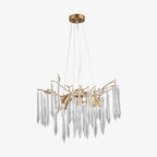 Lustra Chandelier Branches Cristal Suspension Sculpturale Artistique - Neutralighting