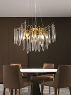 Lustra Chandelier Branches Cristal Suspension Sculpturale Artistique - Neutralighting