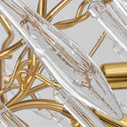 Lustra Chandelier Branches Cristal Suspension Sculpturale Artistique - Neutralighting