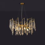 Lustra Chandelier Branches Cristal Suspension Sculpturale Artistique - Neutralighting