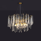 Lustra Chandelier Branches Cristal Suspension Sculpturale Artistique - Neutralighting