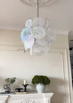 Aurora Lustre Abricot Murano Verre Disque Superposé Artistique - Neutralighting