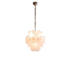 Aurora Lustre Abricot Murano Verre Disque Superposé Artistique - Neutralighting