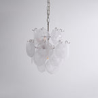 Aurora Lustre Abricot Murano Verre Disque Superposé Artistique - Neutralighting