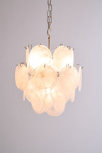 Aurora Lustre Abricot Murano Verre Disque Superposé Artistique - Neutralighting