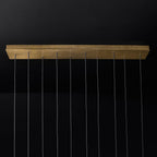 Aurance Lustre avec abat-jours en laiton poli et cristal Minimaliste - Neutralighting