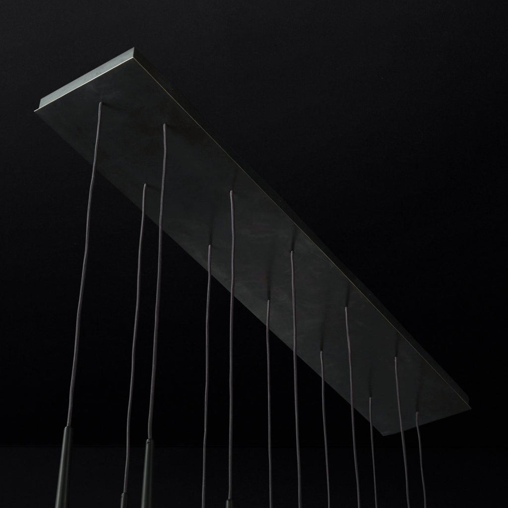 Aurance Lustre avec abat-jours en laiton poli et cristal Minimaliste - Neutralighting