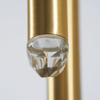 Aurance Lustre avec abat-jours en laiton poli et cristal Minimaliste - Neutralighting