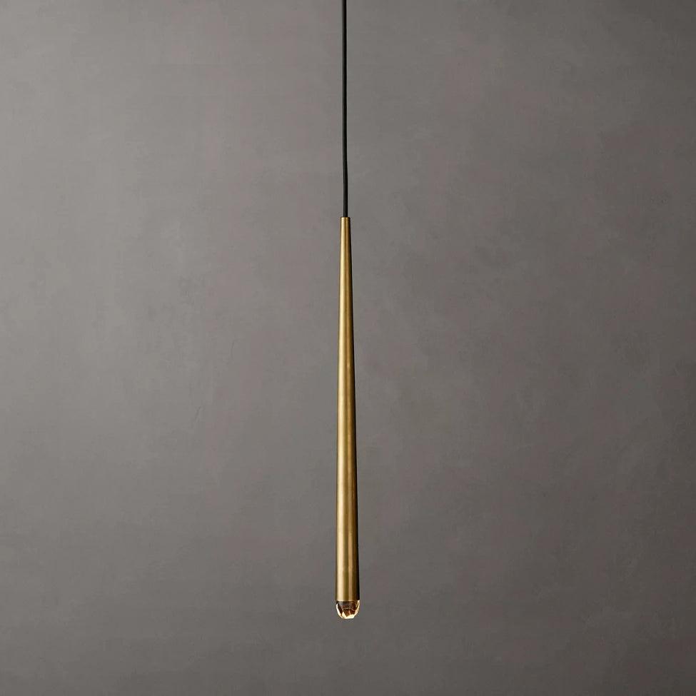 Zenith Chandelier Minimaliste Cristal Laiton - Neutralighting