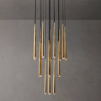 Zenith Chandelier Minimaliste Cristal Laiton - Neutralighting