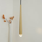 Zenith Chandelier Minimaliste Cristal Laiton - Neutralighting
