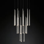 Zenith Chandelier Minimaliste Cristal Laiton - Neutralighting