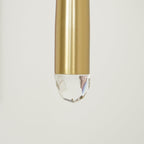 Zenith Chandelier Minimaliste Cristal Laiton - Neutralighting