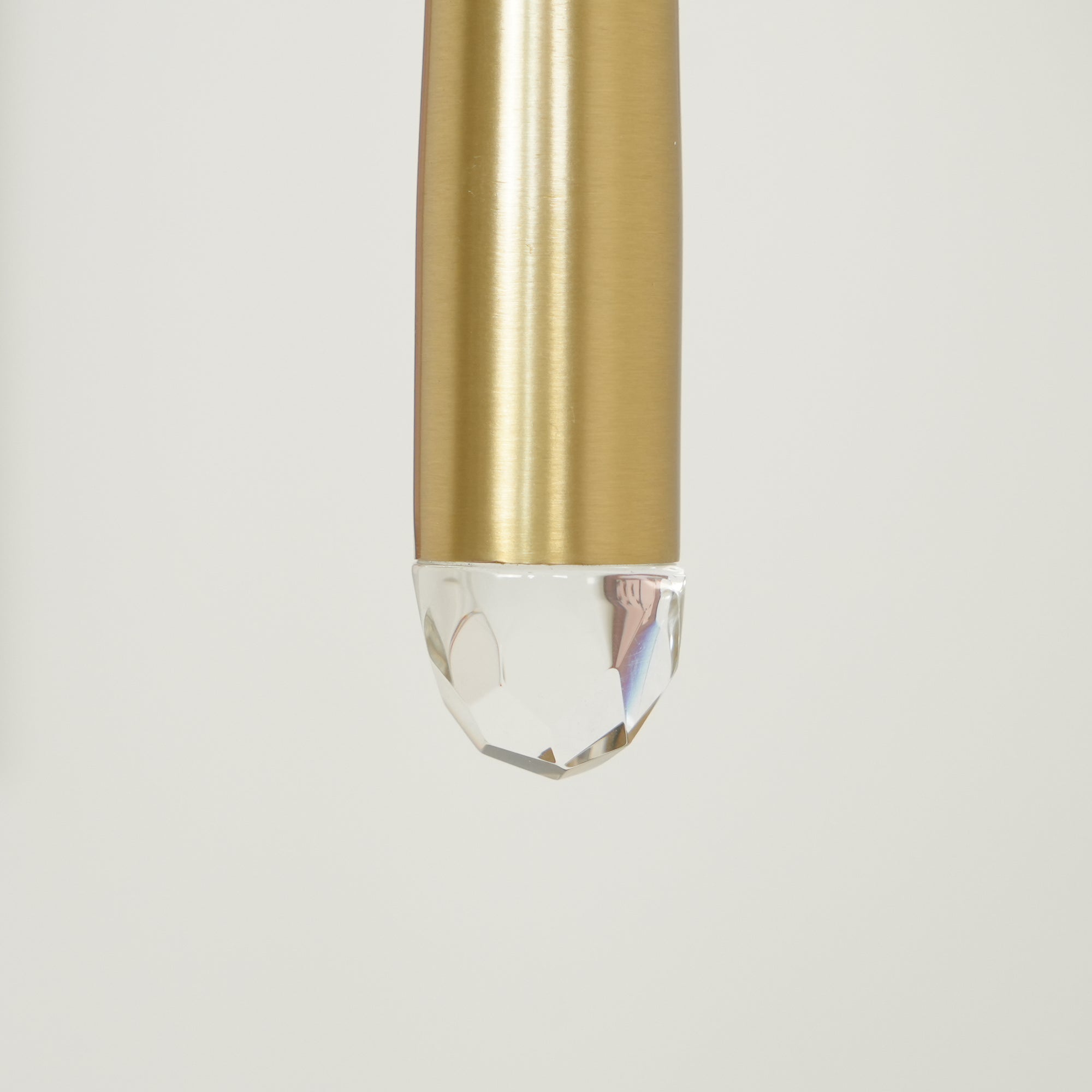 Zenith Chandelier Minimaliste Cristal Laiton - Neutralighting