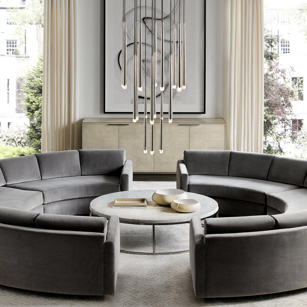Zenith Chandelier Minimaliste Cristal Laiton - Neutralighting